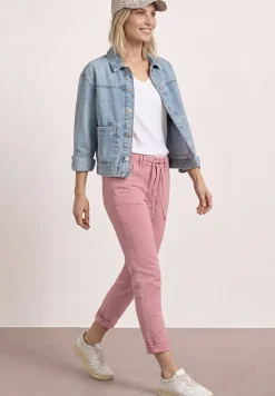 Mid Waist taps toelopende jeans in een Loose Fit