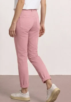 Mid Waist taps toelopende jeans in een Loose Fit