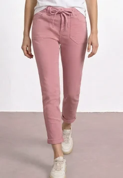 Mid Waist taps toelopende jeans in een Loose Fit