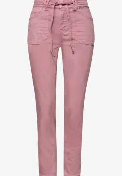Mid Waist taps toelopende jeans in een Loose Fit