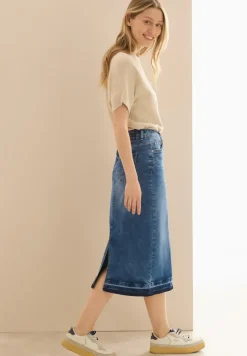 Midi denim rok