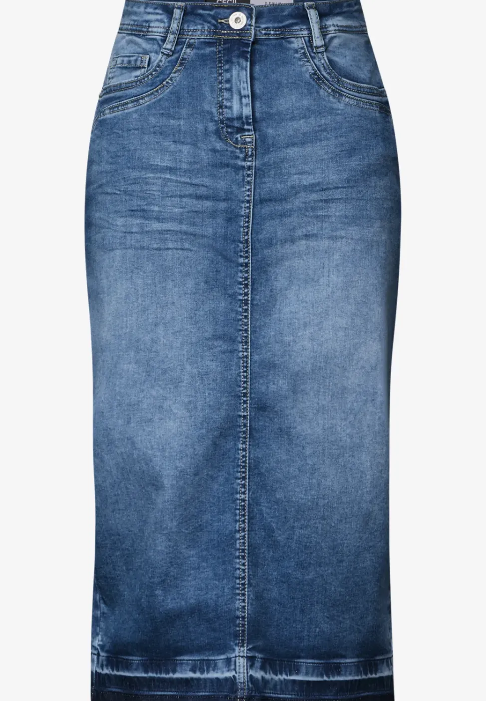 Midi denim rok