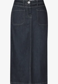 Midi denim rok