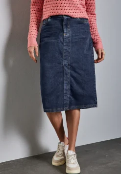 Midi denim rok