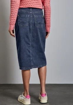 Midi denim rok
