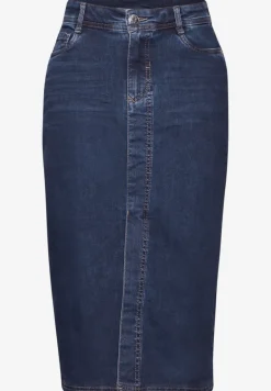 Midi denim rok
