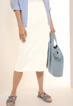 Midi denim rok