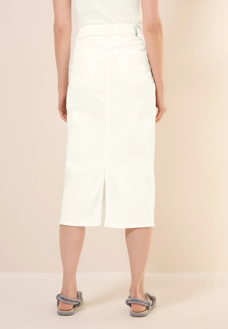 Midi denim rok