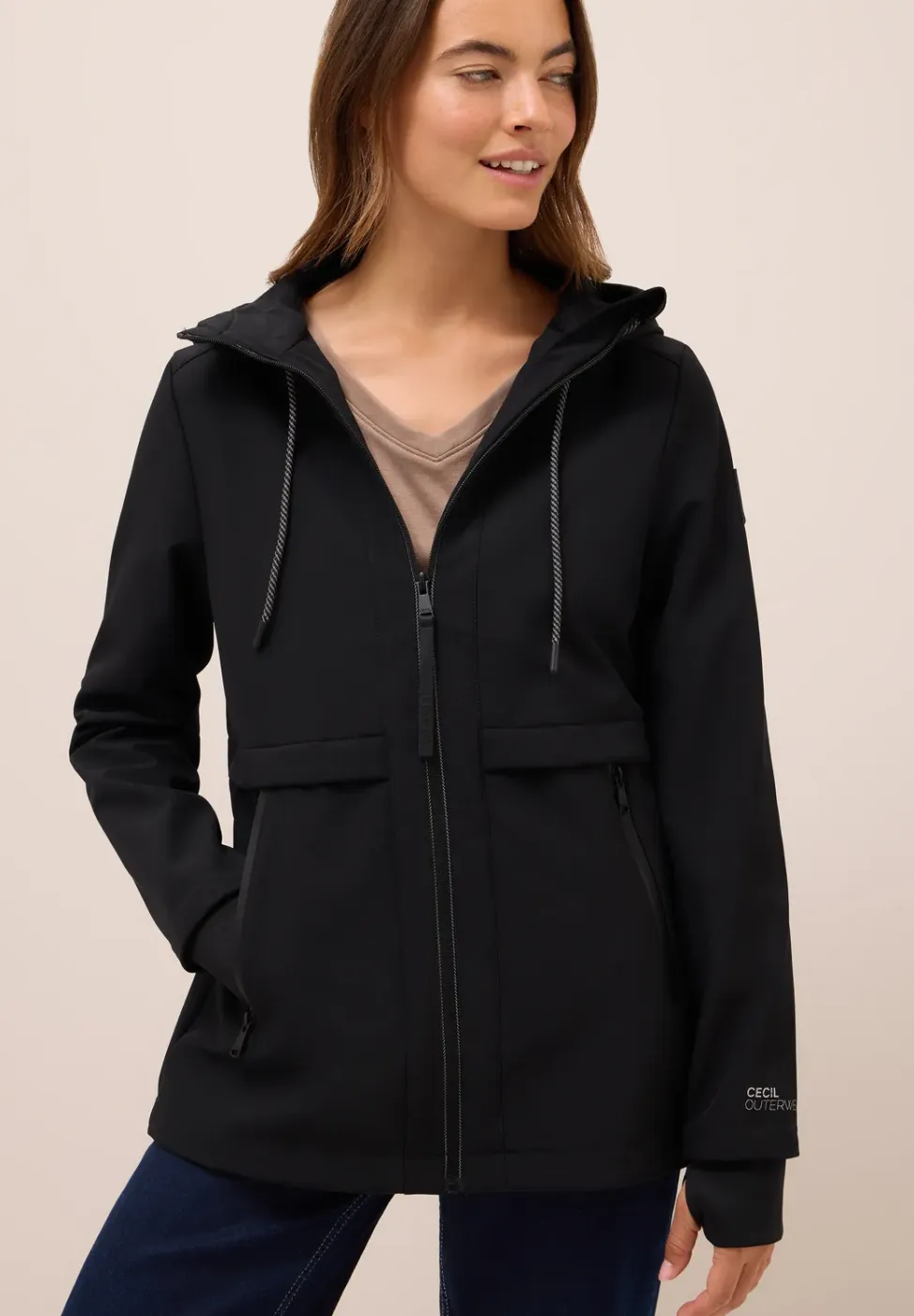 Midi softshell jas