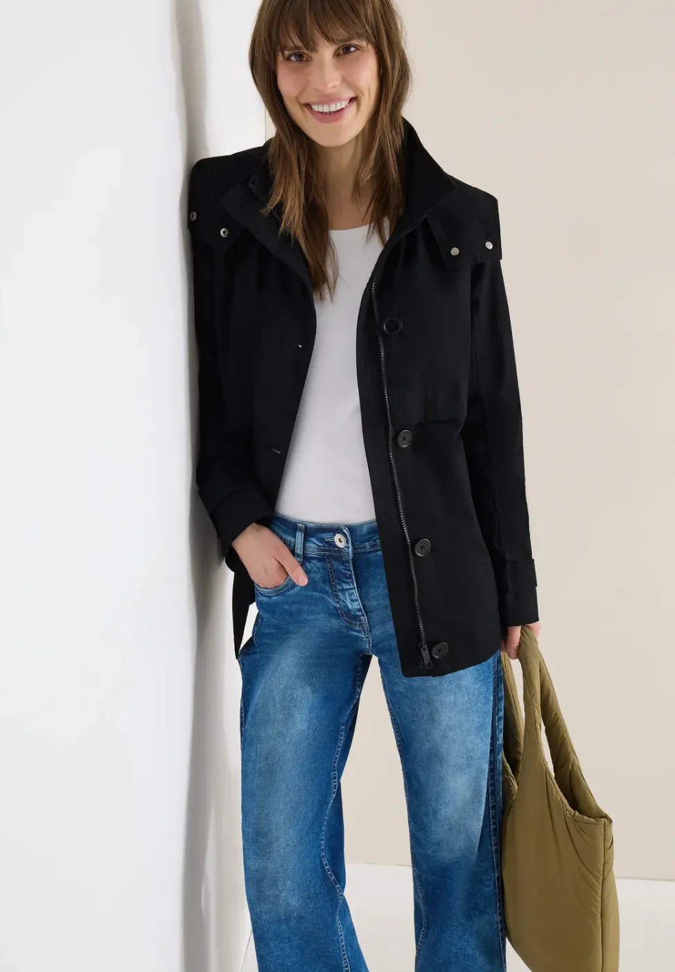 Midi trenchcoat