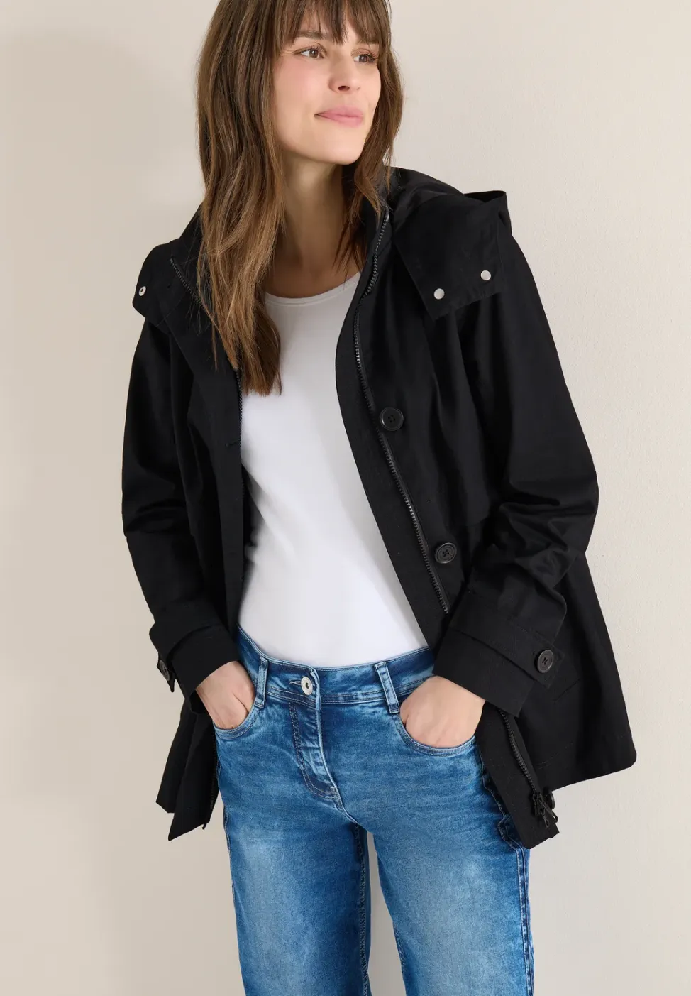 Midi trenchcoat