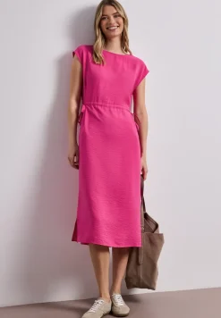 Midi-jurk met boothals
