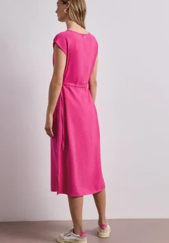 Midi-jurk met boothals