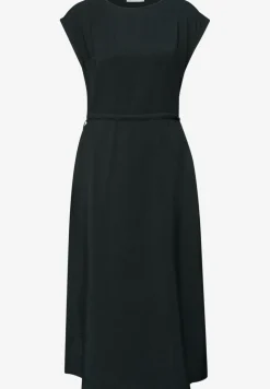 Midi-jurk met boothals