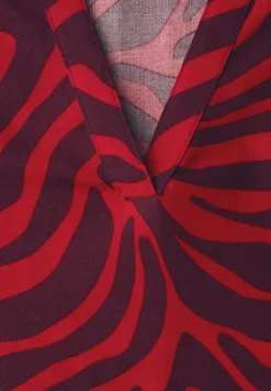 Midi-jurk met grafische print