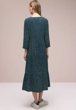 Midi-jurk met grafische print