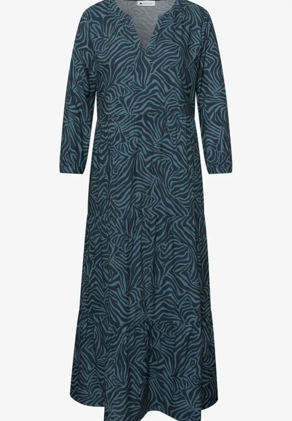 Midi-jurk met grafische print