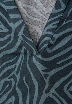 Midi-jurk met grafische print