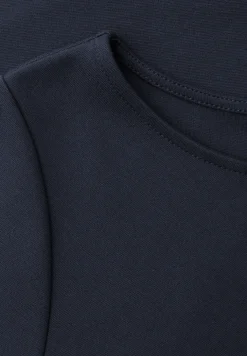 Midi-jurk met knoopdetail