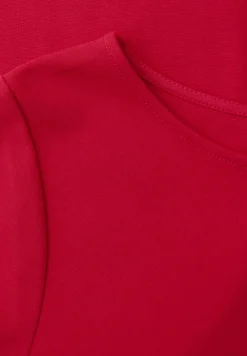 Midi-jurk met knoopdetail