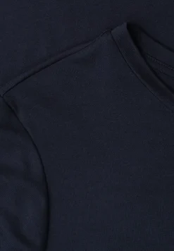 Midi-jurk met korte mouwen en splitdetail