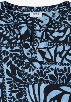 Midi-jurk met patchworkprint