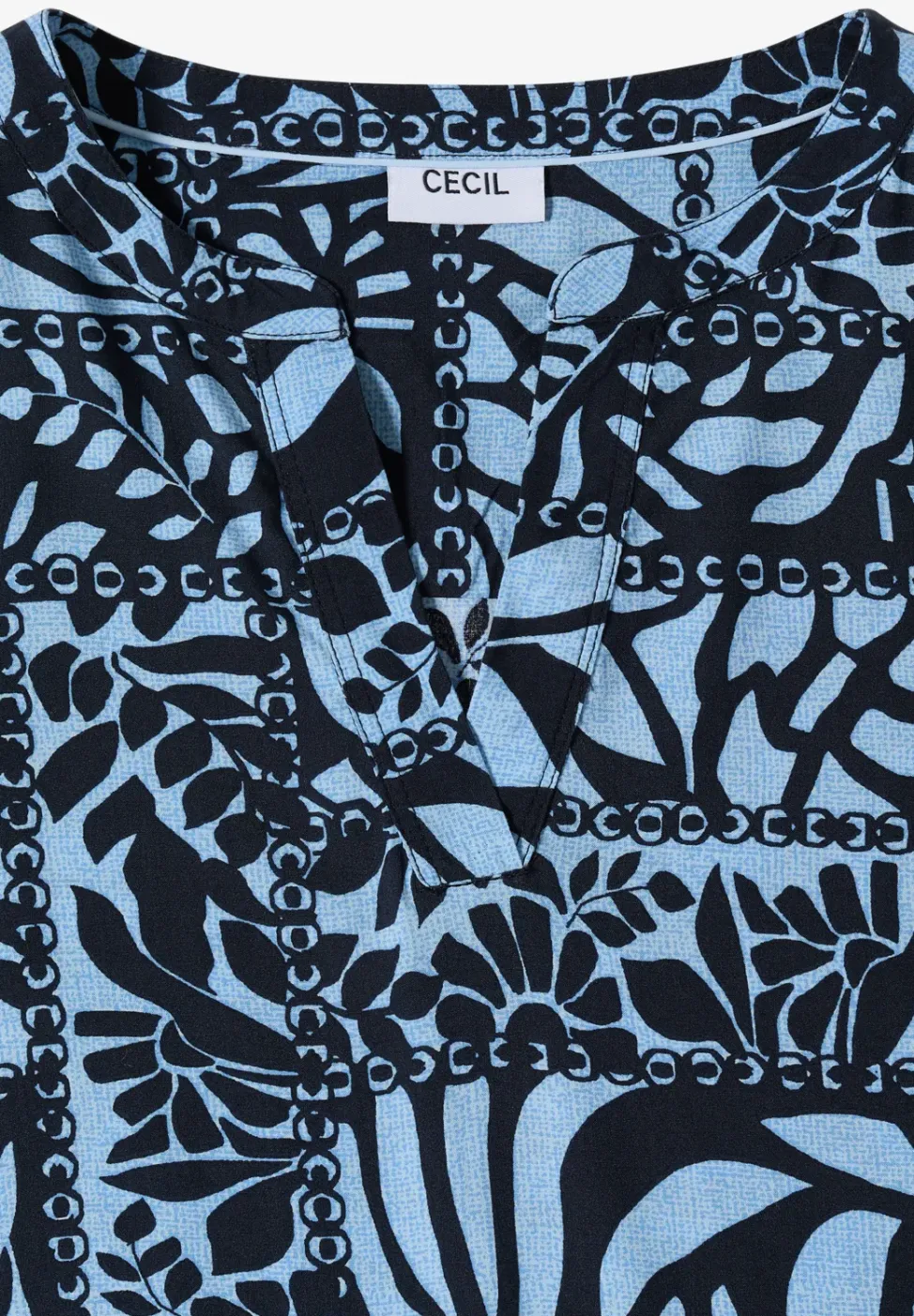 Midi-jurk met patchworkprint