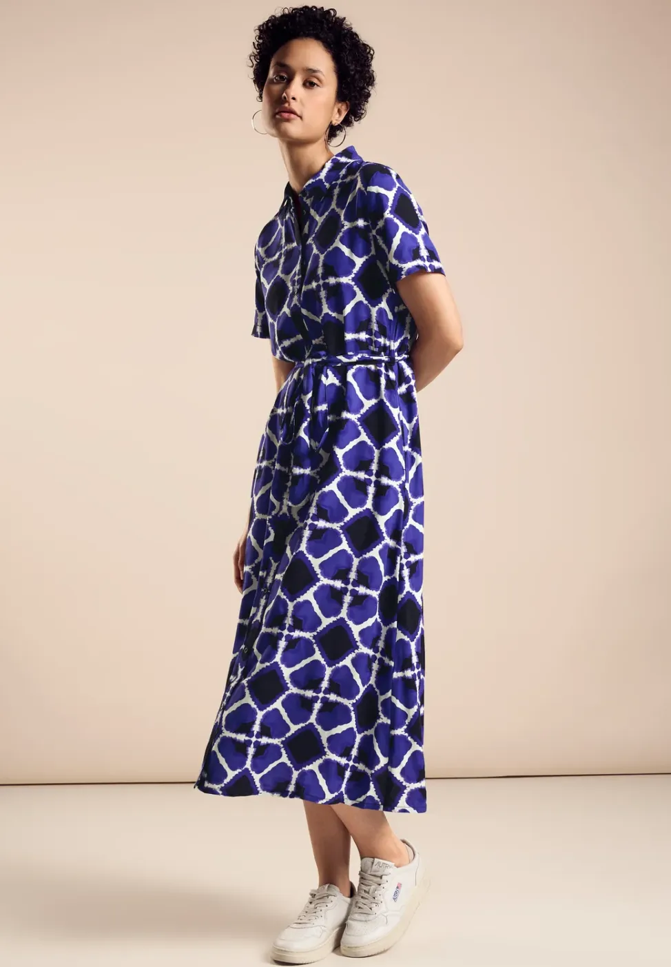 Midi-jurk met print