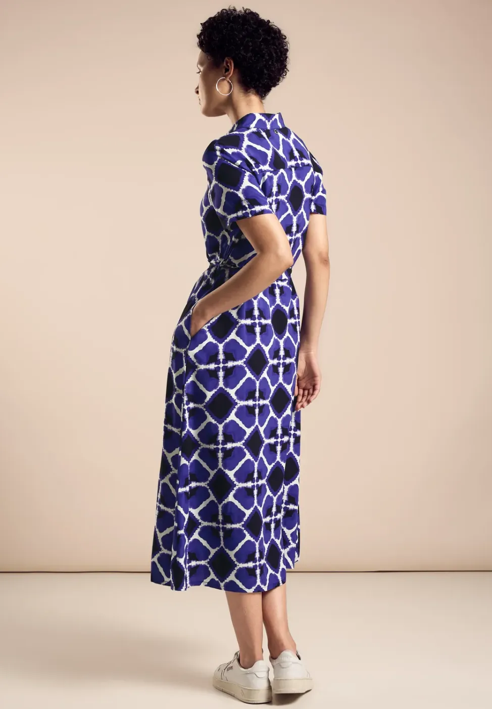 Midi-jurk met print