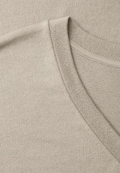 Midi-jurk met V-hals in een gebreide look