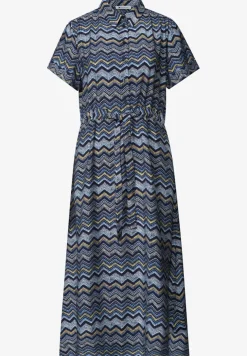 Midi-jurk met zigzagpatroon