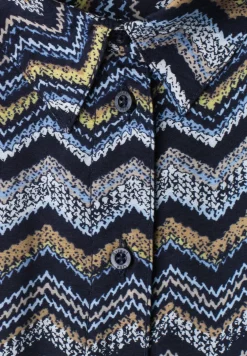 Midi-jurk met zigzagpatroon