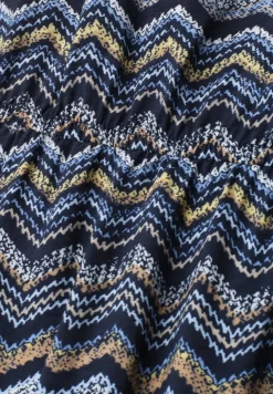 Midi-jurk met zigzagpatroon