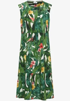 Midi-jurk met bloemenpatroon