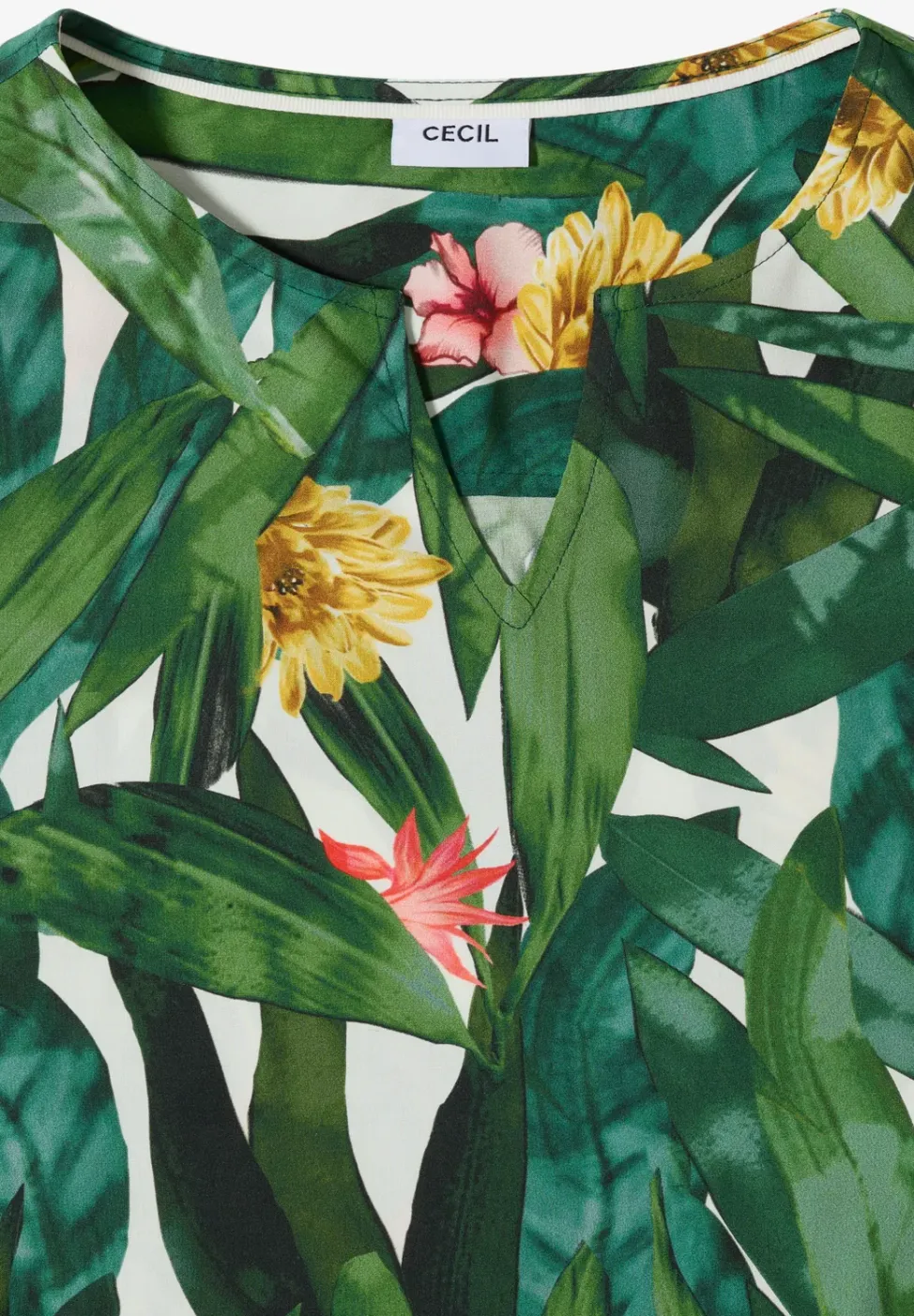 Midi-jurk met bloemenpatroon