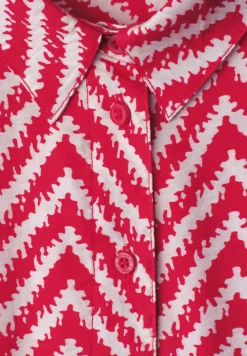 Midi-jurk met zigzagpatroon