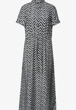 Midi-jurk met zigzagpatroon