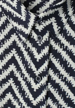 Midi-jurk met zigzagpatroon