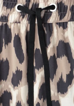 Midi-rok met elastische tailleband en print