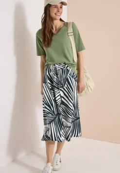 Midirok met grafisch patroon