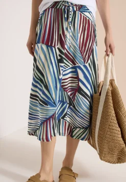 Midirok met grafisch patroon