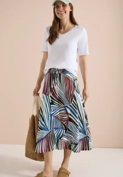 Midirok met grafisch patroon