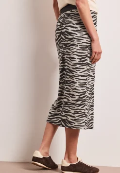 Midirok met split en dierenprint