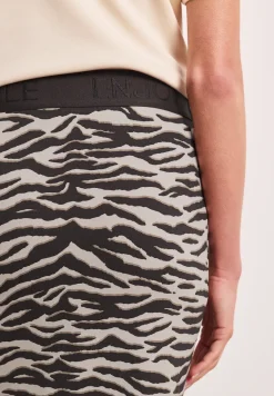 Midirok met split en dierenprint