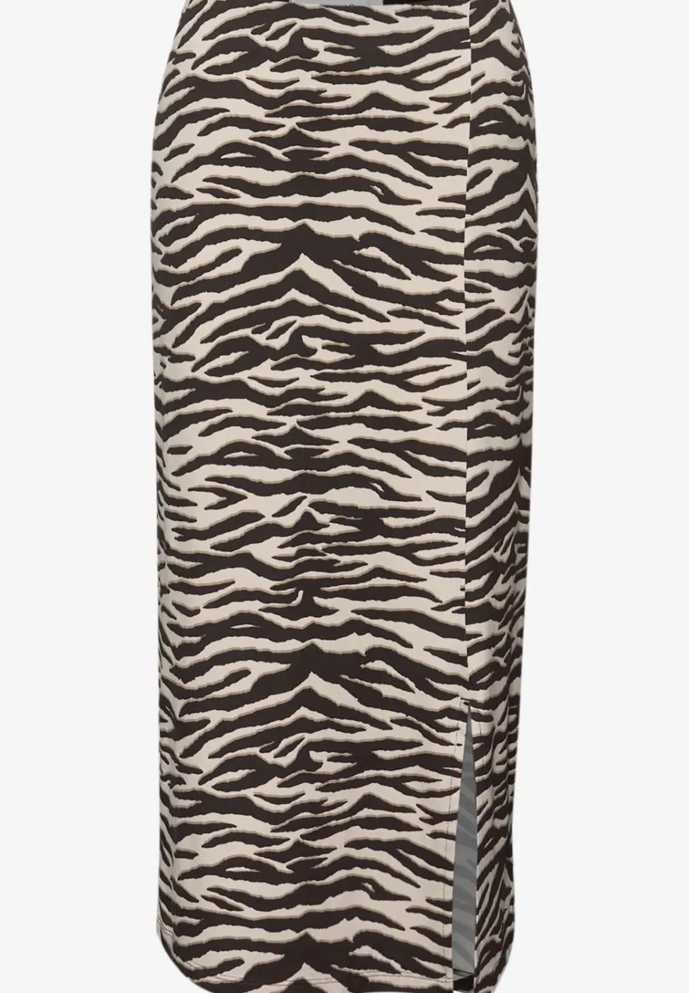 Midirok met split en dierenprint