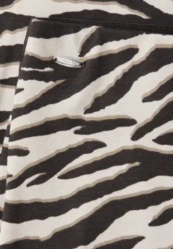 Midirok met split en dierenprint