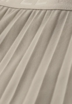 Midi-rok van mesh met een geplooide textuur