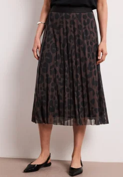 Midirok van mesh met print