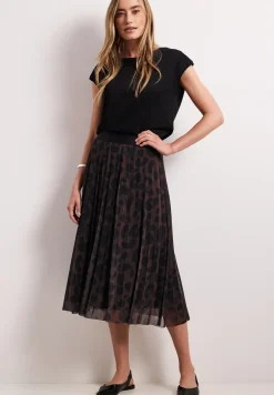 Midirok van mesh met print