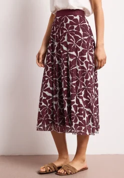 Midirok van mesh met print